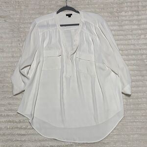 Torrid White Women's Blouse